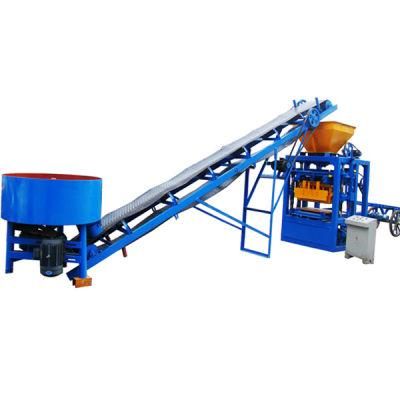 Cement Paving Block Making Machine Qt4-24 Concrete Hollow Blocks Making Machine Semi Automatic