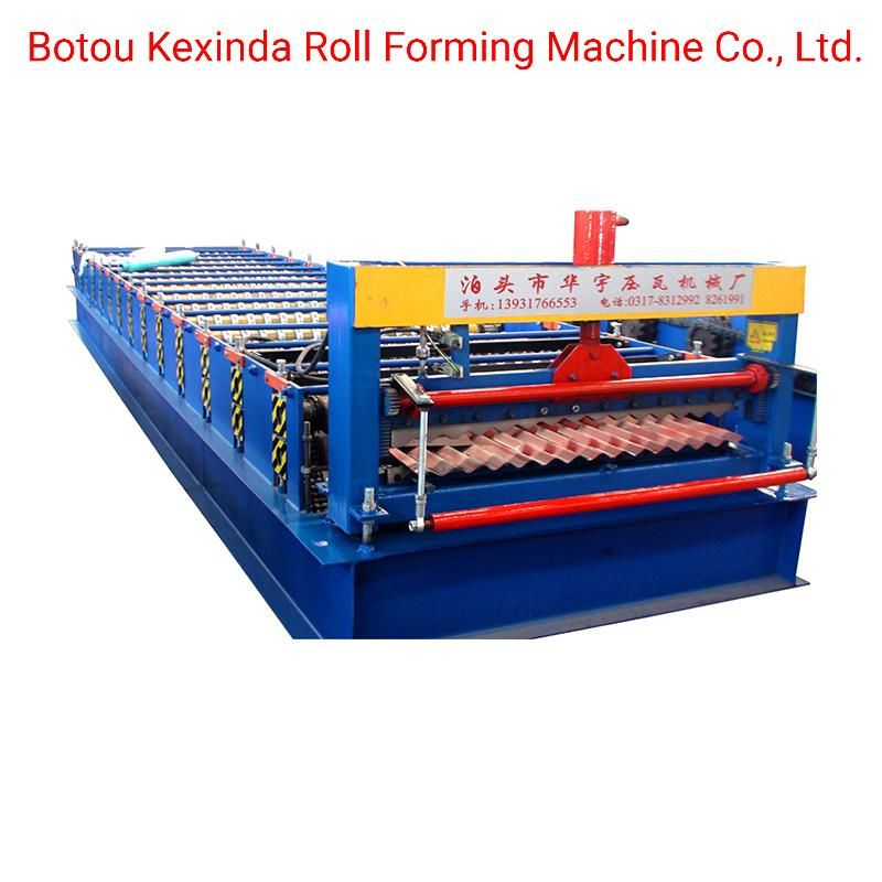 988 Iron Sheet Roll Forming Line Corrugated Double Liner Metal Roof Tile Making Machine