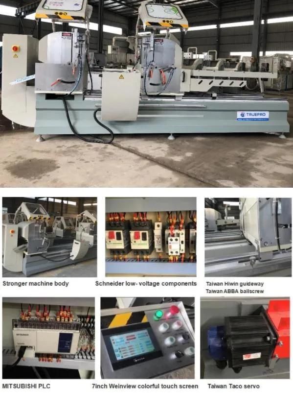 Precision Window Door Machine Aluminum Profile Processing Double Head Miter Saw Angle Cutting Machine