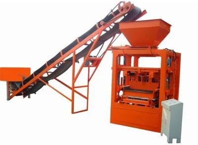 Qt 4-24 Semi Automatic Paving Stone Concrete Hollow Brick Making Machine