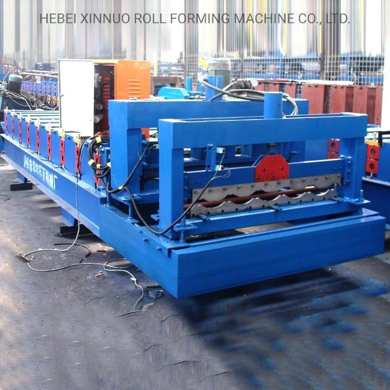 Xinnuo 828mm Glazed Tile Metal Sheet Roll Forming Machine for Roofing
