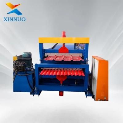 China Xn-840+850 Double Layer Roofing Panel Color Steel Roll Forming Machine