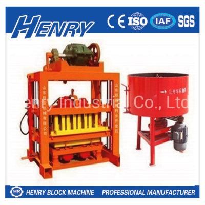 Henry Industrial Qtj4-40 Semi-Automatic Hollow Block, Paving Block and Solid Block Making Machine