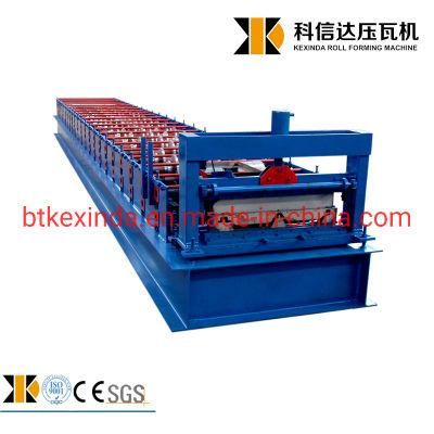 Xinnuo 760 Automatic Metal Roofing Panel Sheet Self Clip Lock Galvanized Steel Joint Hidden Roll Forming Machine