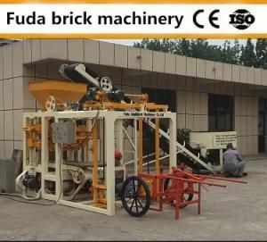 Qt4-24 Automatic Concrete Hollow Block Making Machine in Uzbekistan
