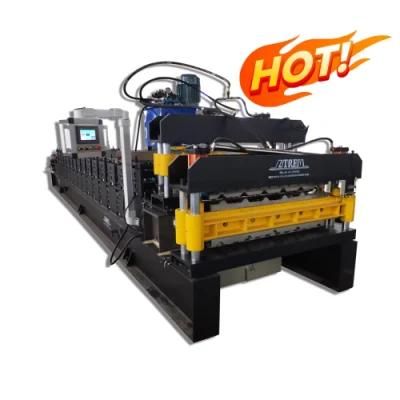 Two in One Five Ribs Double Rows Layer Roof Tile Roll Forming Machine for Peru Market