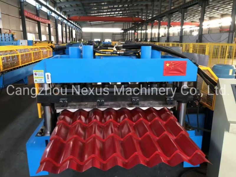 Aluminium Corrugated Metal Glazed Tiles Roofing Sheets Making Machine