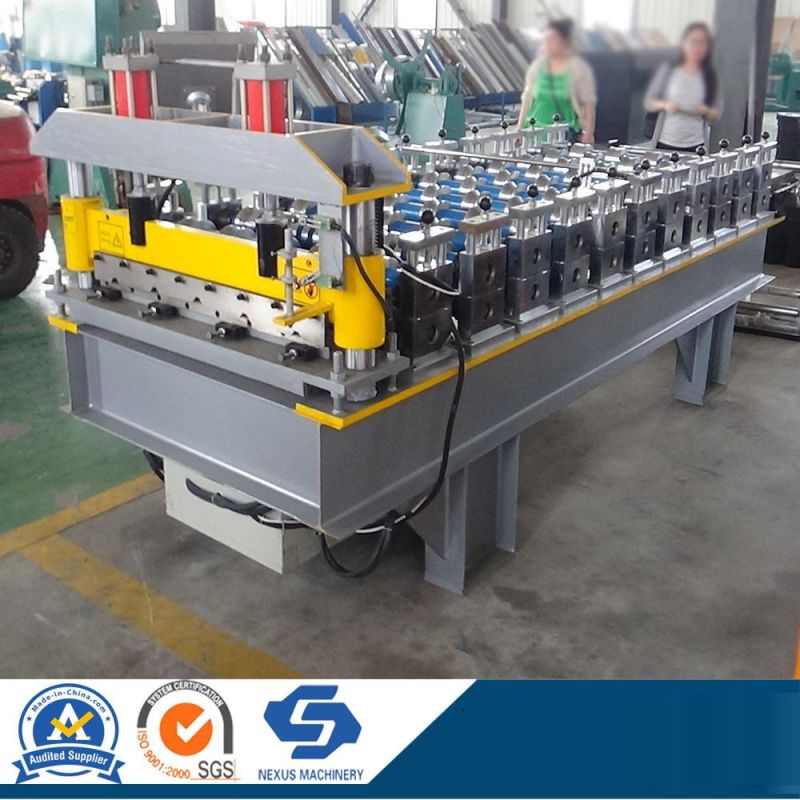 Trapezoidal Profile Galvanized Steel Roof Panel Roll Forming Machine China Manufacturer