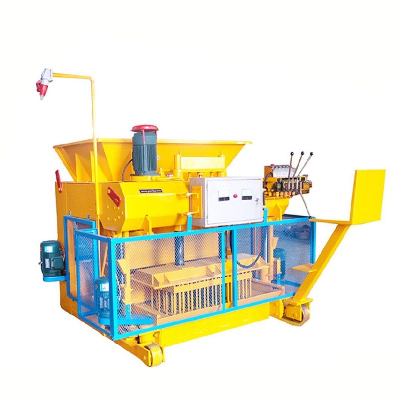 6A Mobile Automatic Full Block Making Machine 400*200*200/6en Hollow Concrete Brick Making Machine