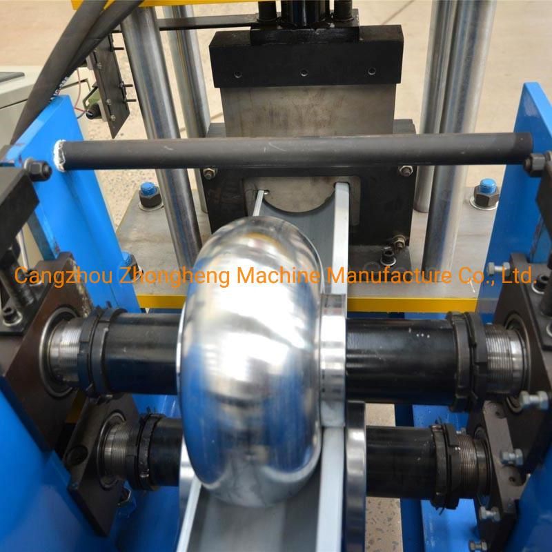 Customized Metal Steel Round and Square Rain Water Gutter Making Rolling Machine