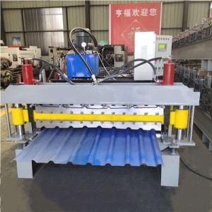 PLC Control Double Layer Roof Tile Roll Forming Making Machine