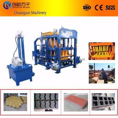 Qt4-18 Vibrating Hydraulic Press Concrete Paver Mould Cement Brick Making Machine