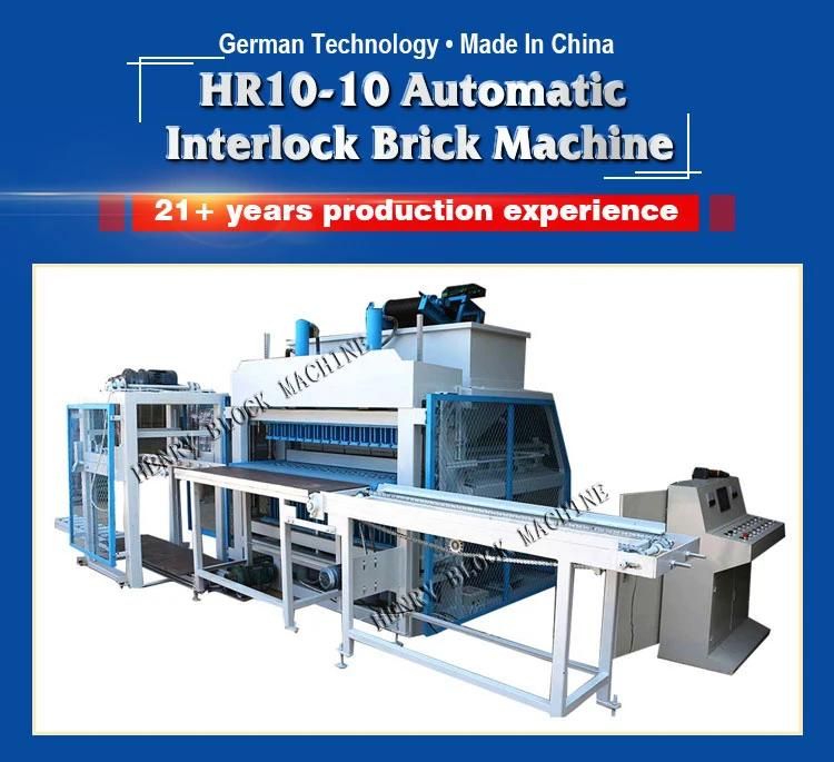 Hr10-10 Fully Automatic Hydraulic Soil Interlocking Brick Machine with Good Production Lower Cost