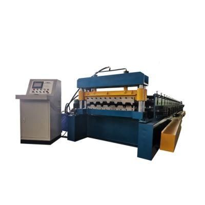 1025 Floor Contractor Equipment Galvanized Steel Floor Deck Tile Roll Forming Machine
