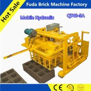 Qt40-3A Movable Hydroforming Concrete Hollow Block Molding Machine in Ghana