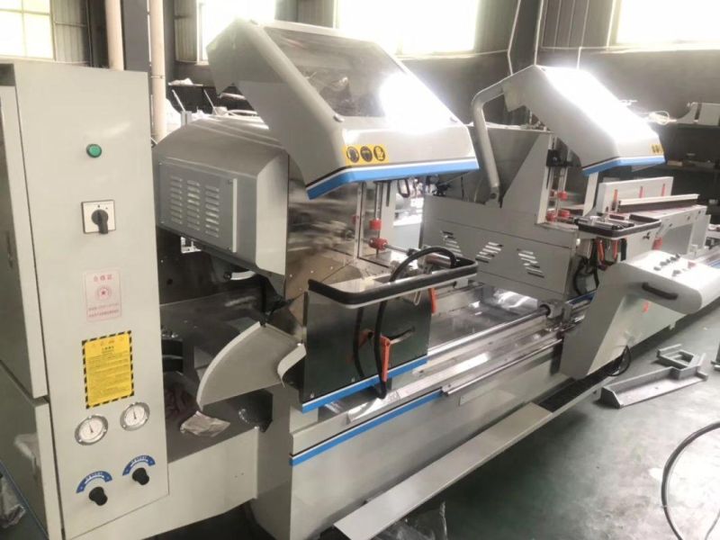 Factory Direct Sale 2 Years Warranty Aluminum/UPVC Profile Double Head Cutting Saw/Aluminum Profile Cutting Machine/UPVC and Aluminum Window Door Making Machine