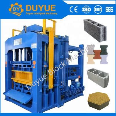 Donyue Qt8-15 Hydraulic Concrete Hollow Block Making Machine Color Pavement Brick Machine for Sale