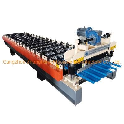 Energy Saving Trapezoidal Metal Roof R Panel Roll Forming Machine