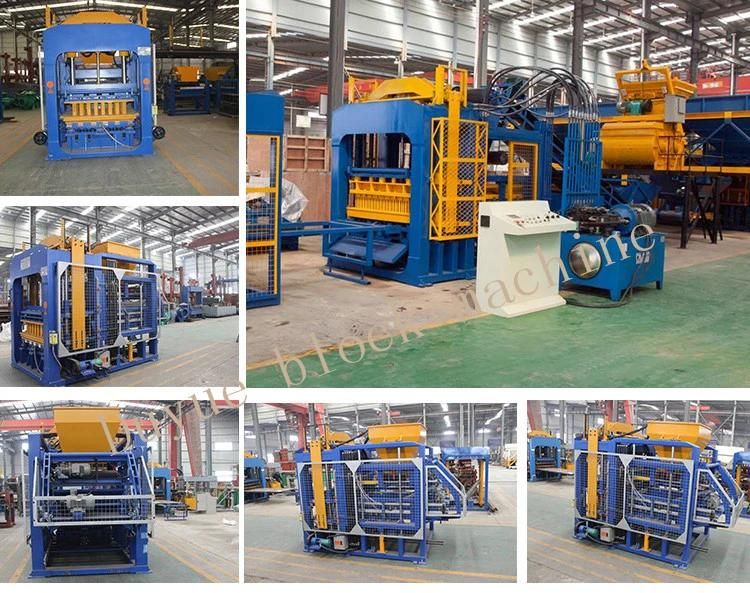 Qt10-15 Full- Automatic Hollow Cement Concrete Brick / Block Making Machine with Factory Price