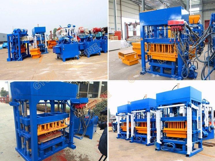 Qt4-30 Diesel Engine Concrete Block Making Machine Hollow Brick Machine