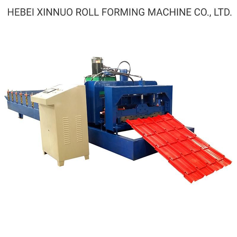 Glazed Tile Aluminium Roofing Sheet Cold Roll Forming Machine Roll Former Steel Trapezoidal Machine