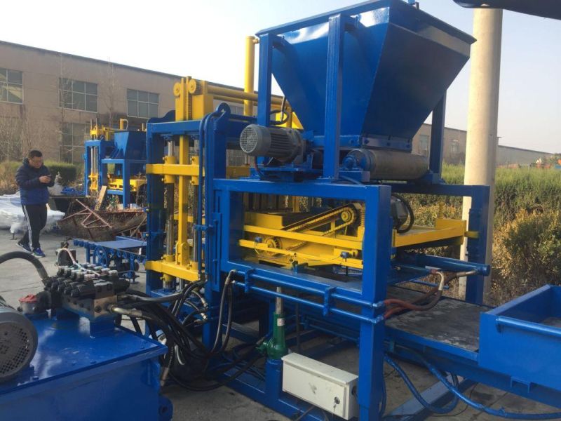 Qt4-15s Paving Stone Concrete Machinery Portable Concrete Mixer Building Machinery