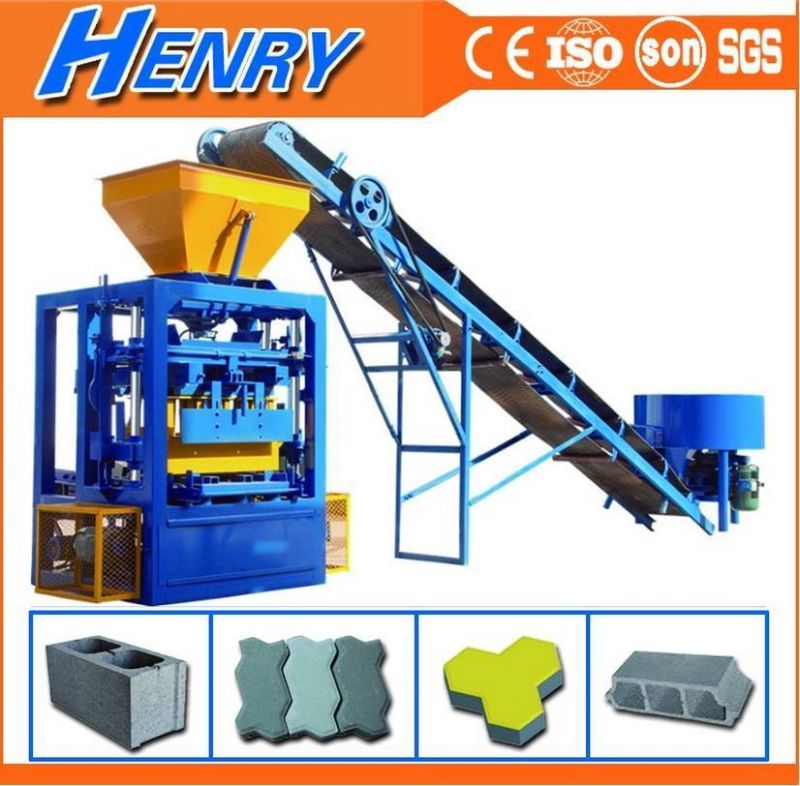 Qt4-24 Most Popular Simple Vibrated Concrete Cement Brick Block Making Machine Price Nepal