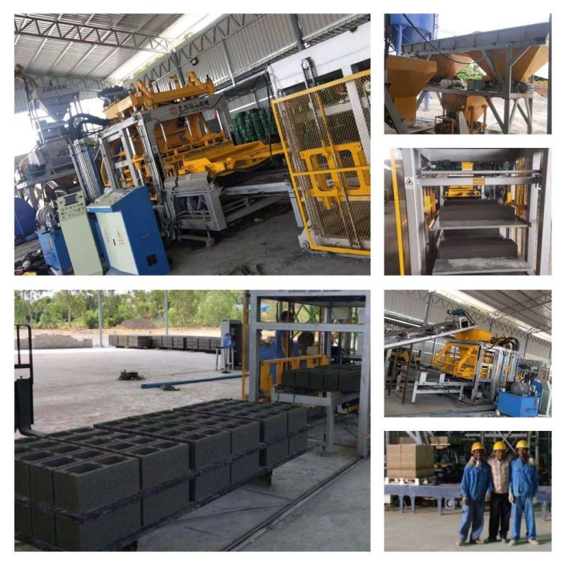 Fully Automatic Concrete Hollow Paver Brick Making Machinery Block Moulding