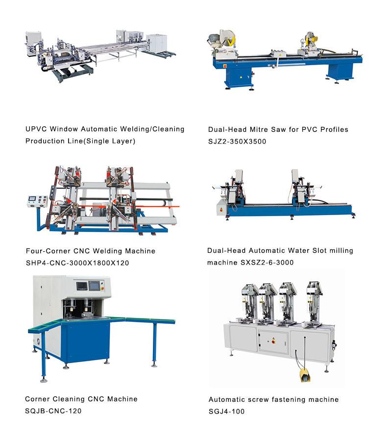 Shj4-120X4500 Four-Head Window Processings Machine Welding Machinery PVC Profiles Windows Welding Machine