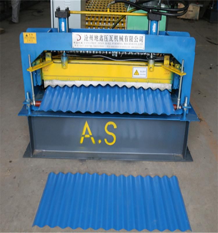 Corrugated Water Wave Color Coated Corrugation Roof Tile Roll Forming Machine