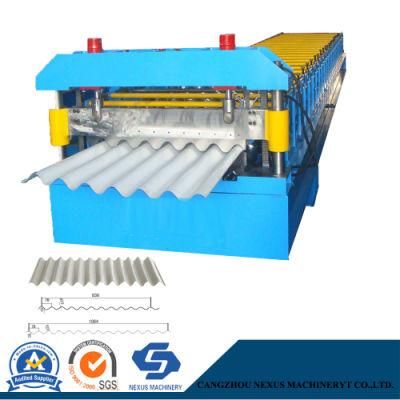 Corrugated Iron Roofing Sheet Roll Forming Making Machine for Canada Customer