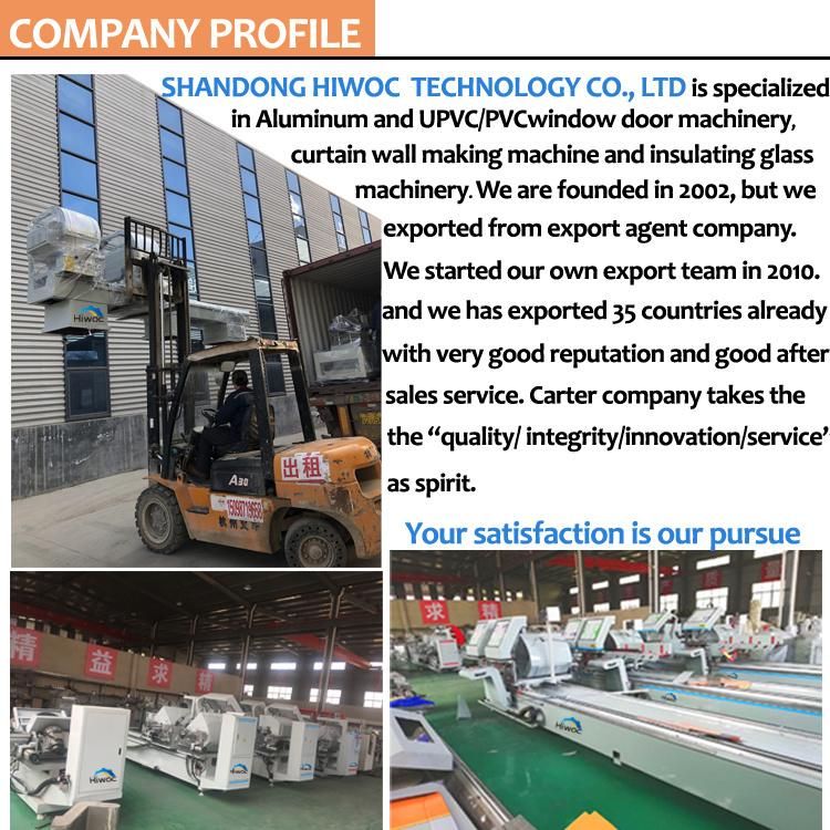 Jinan Supplier Window Door Manufacturer UPVC Plastic Seamless Welding Machine