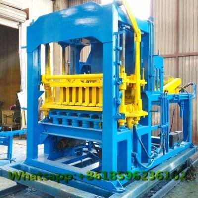 Qt4-15 Hydraulic Compressed Fully Automatic Brick Making Machine Concrete Block Making Machine in Kenya