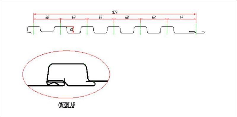 Roll Forming Machine for Yx12-62-377 Shutter Door