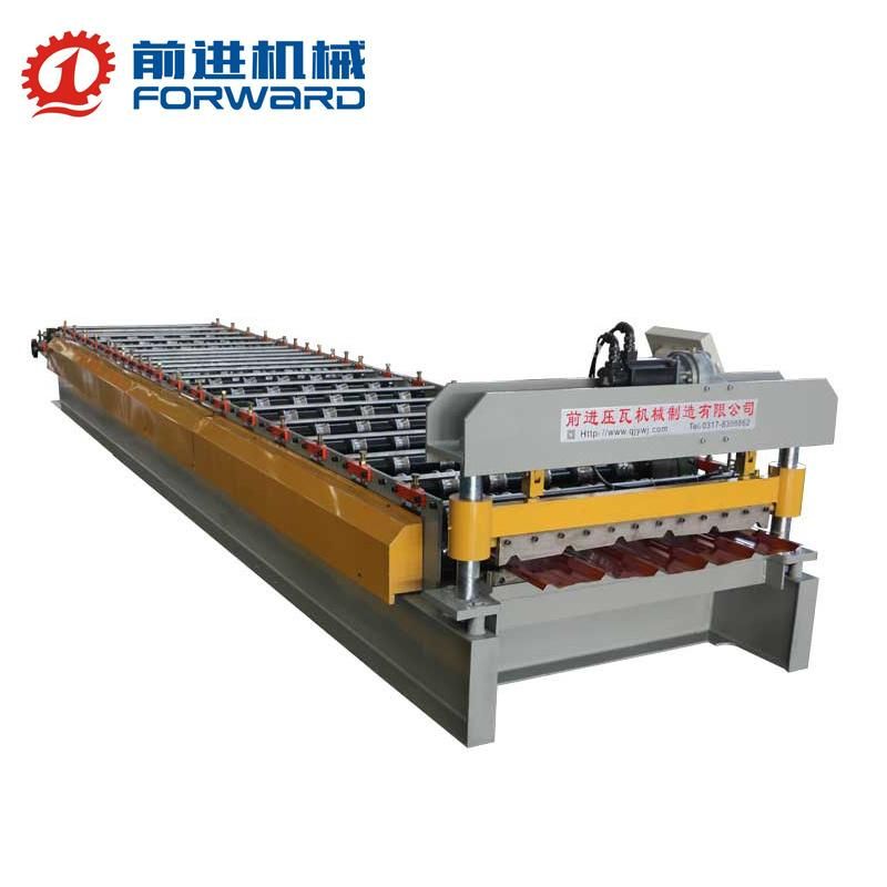 High Efficient Trapezoidal Iron Roofing Sheet Making Machine / Roll Forming Machine