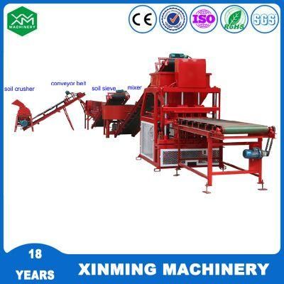 Hot-ceiling Xm4-10 Hydraulic Clay Soil Interlocking Brick Moulding Block Making Machine with Factory Price in Kenya, India
