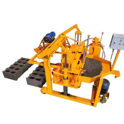 Qt40-3A Mobile Concrete Hollow Brick Making Machine Block Moulding Machine