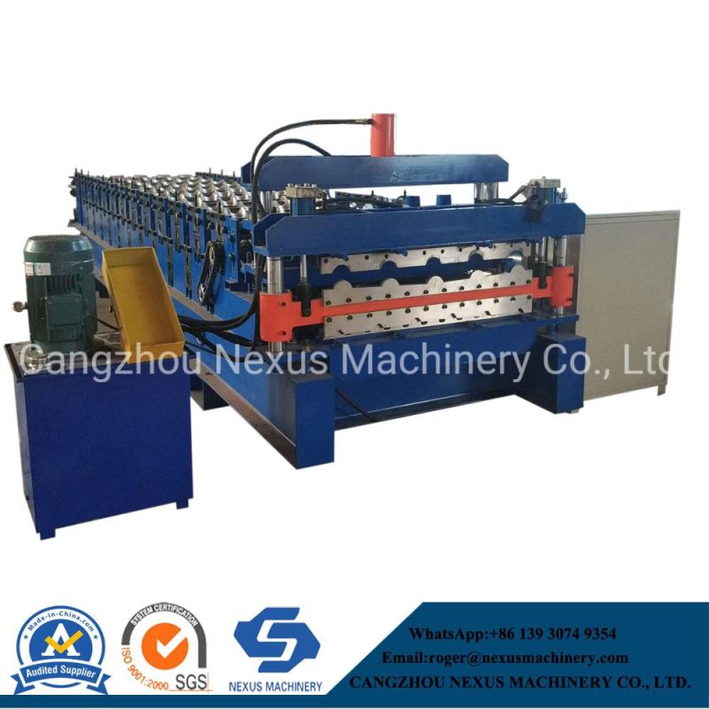 Canton Fair Hot Sale ISO/SGS Certified Double Layer Corrugated Roof Sheet Roll Forming Making Machine
