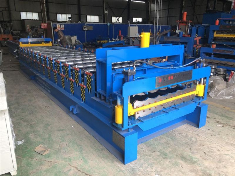 Double Layer Trapezoidal Roof and Glazed Tile Building Material Roll Forming Machine/Double Layer Sheet Roll Former