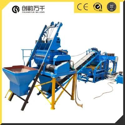 Qt4-15 Cement Brick 6inch 8inch Color Paving Block Machine
