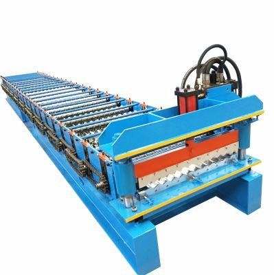 Colored Steel Galvanized Corrugated Roof Tile Roll Forming Making Machine Factory Construction Equipment Bending Machine