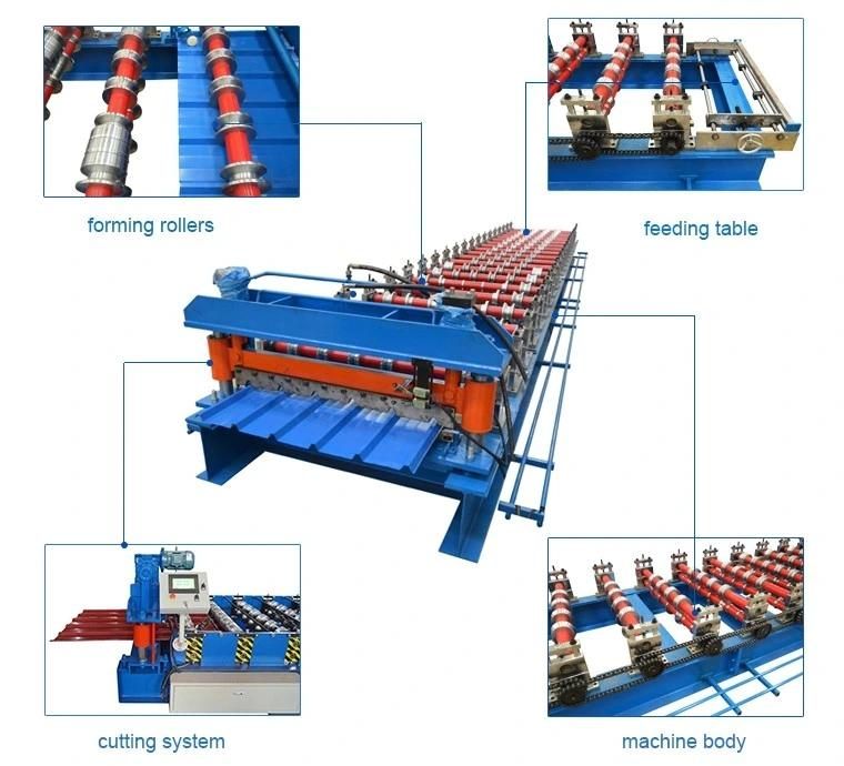 Double Layers Trapezoidal Corrugated Roofing Panels Roof Sheet Making Machinery