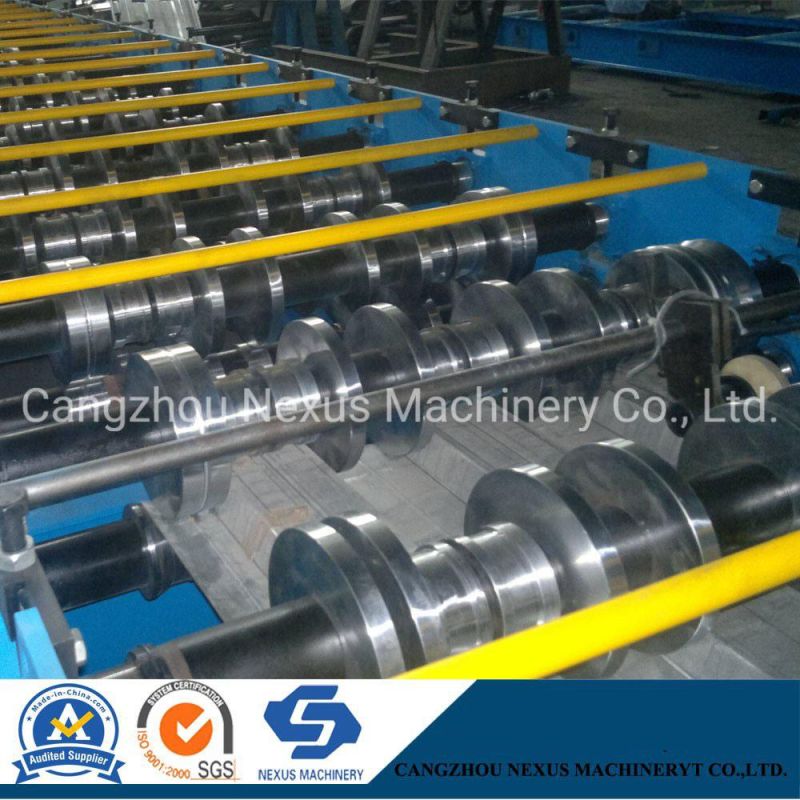 50-75mm Rib Height Full Automatic Steel Floor Metal Deck Roll Forming Machine
