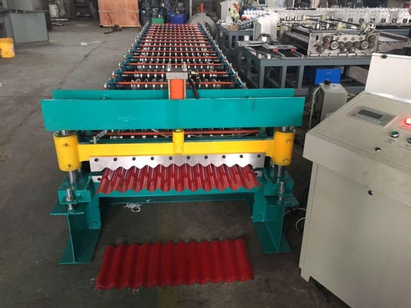 836mm Color Steel Corrugated Sheet Cold Roll Forming Machine