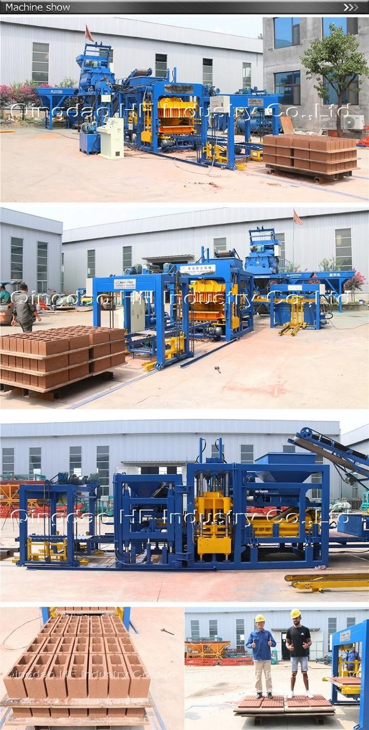 Qt10-15 Automatic Concrete Hollow Block Machine in Construction