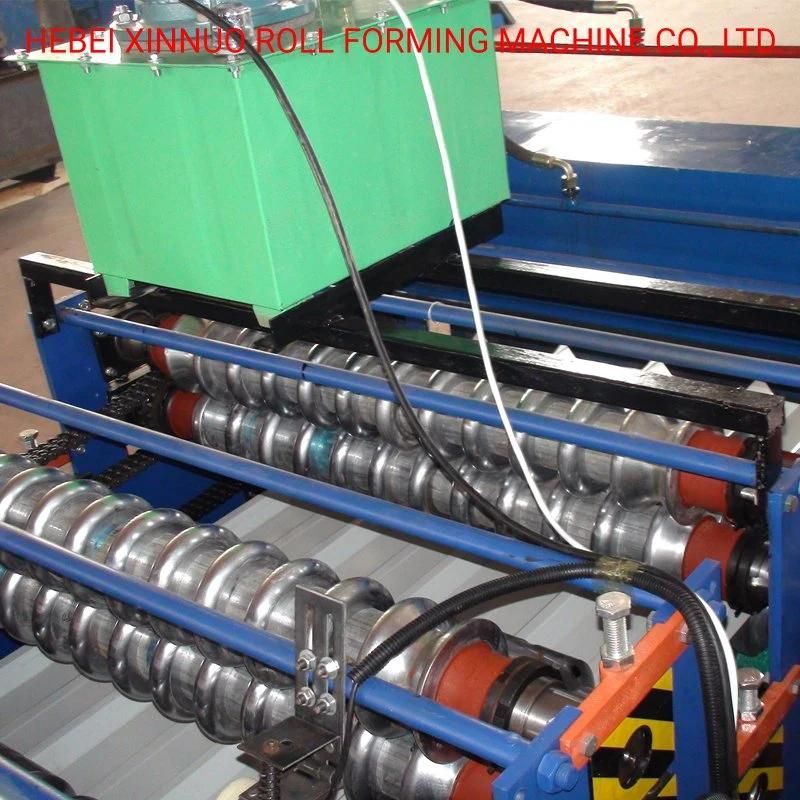 Double Layer Corrugated Trapezoid Sheet Roll Forming Machine