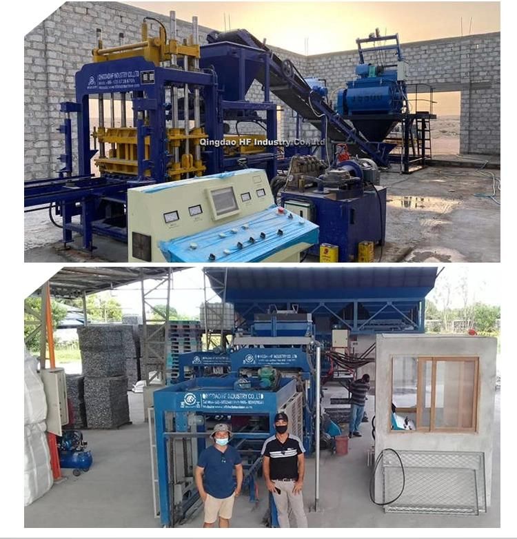Qt8-15 Automatic Hydraulic Concrete Cement Curbstone Paving Solid Interlocking Hollow Brick Block Making Machine for Sale