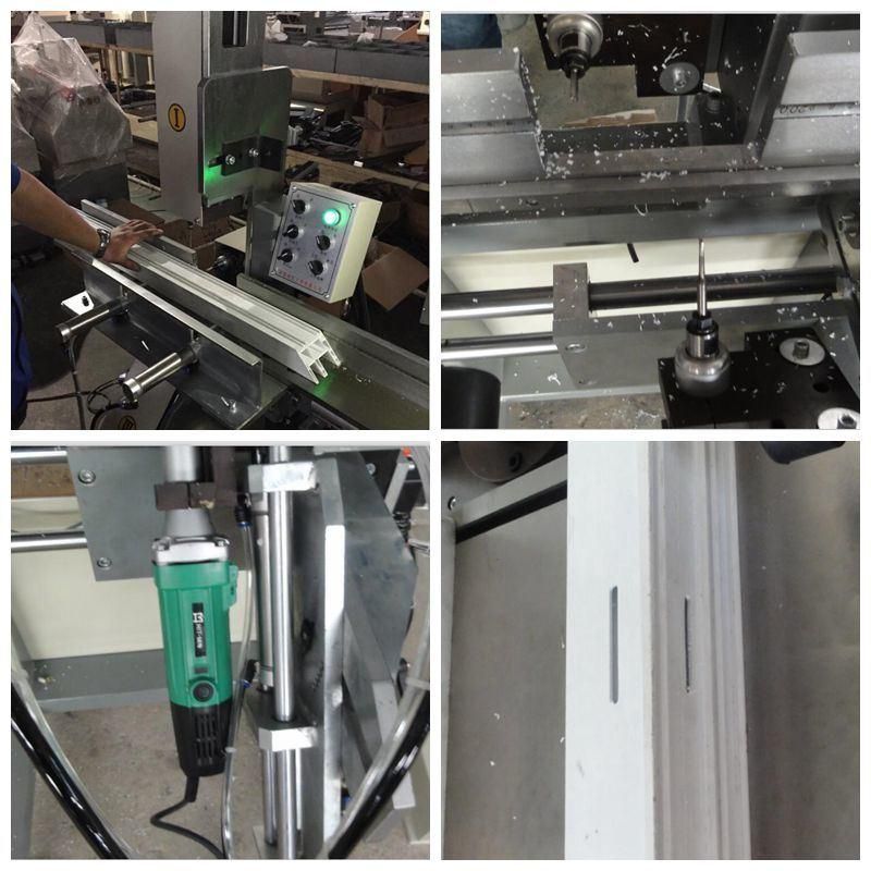 Automatic Water Slot Milling Window Door Machine for Plastic Profile