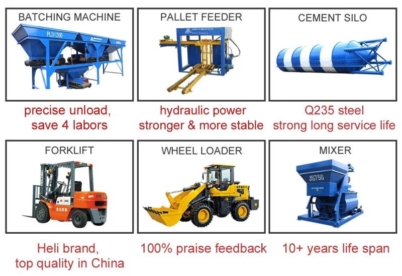 Qt6-15 Fully Automatic Hydraulic Color Paver Interlocking Building Hollow Solid Fly Ash Sand Cement Concrete Block Brick Making Machine with High Output