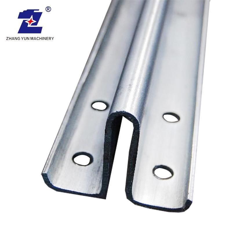 Making Galvanized Steel Profile Cold Roll Forming Machine Elevator Guide Rail